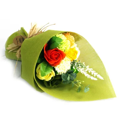 Standing Sapone Fiore Bouquet Verde Yellow — foto 2