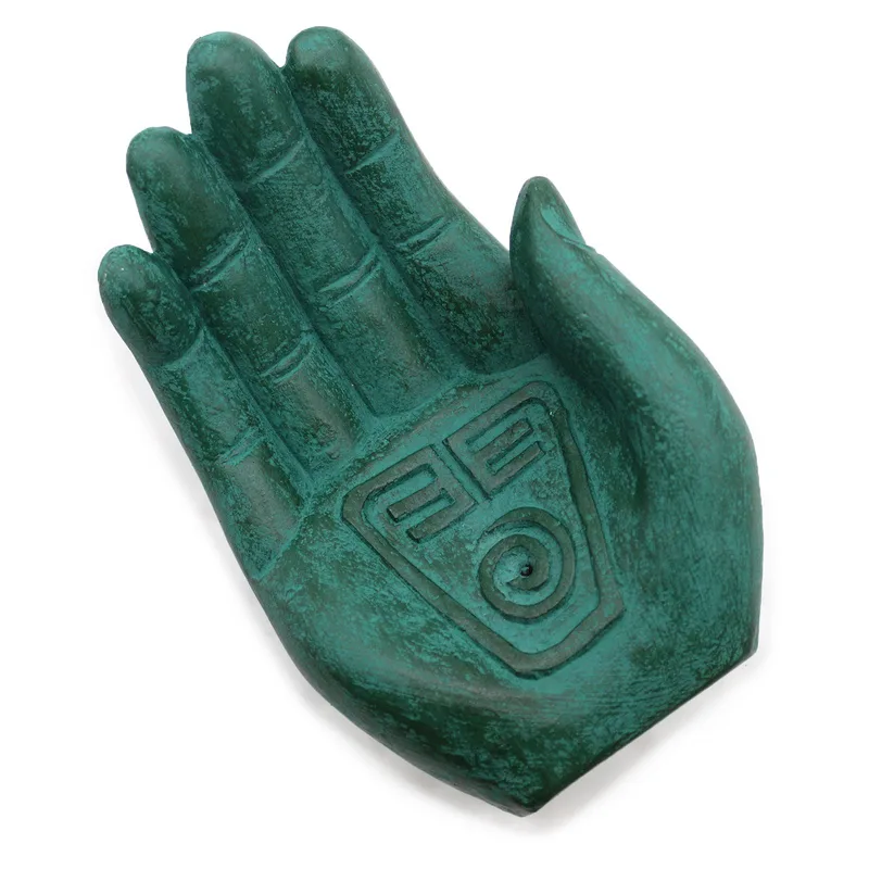 Hand Incenso Bruciatore Earth Protect Verde — foto 4