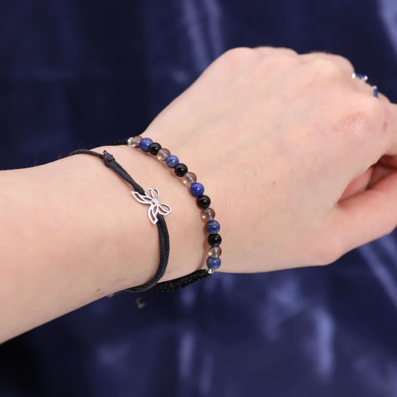 Zodiac Crystal Candela with Gemstone Bracelet Scorpio
