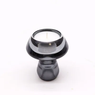 Set of 2 Mushroom Flip Dinner Candela / Tealight Porta Midnight Grey — foto 2