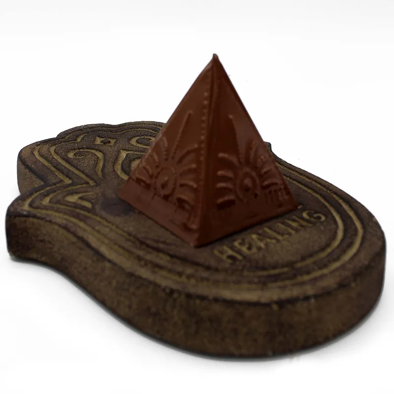 Healling Incenso Plate Nero Lava-Stone — foto 2