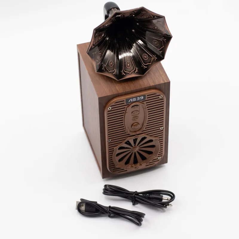 Retro Tall Gramophone Speaker Bluetooth 8 watt — foto 6