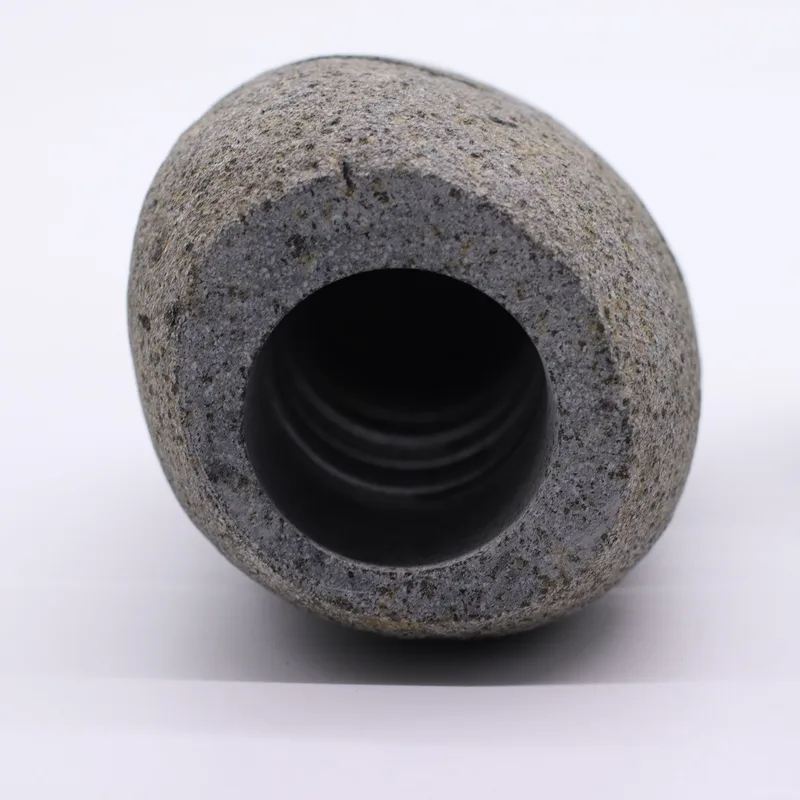 Naturale Riverstone Candela Porta Standing Stone Cut — foto 2
