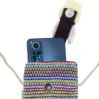 Phone Porta Bag Stripes Pink bunny decor — foto 2