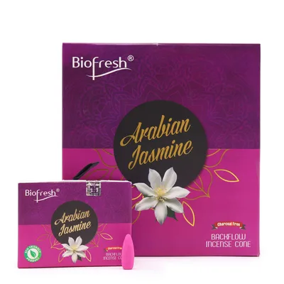 Biofresh Backflow Incenso Cones (40 cones) - Arabian Gelsomino