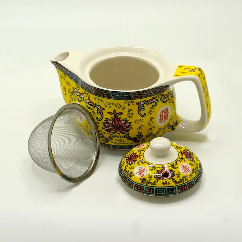 Small Herbal Teapot - Long Life Oriental Design — foto 1