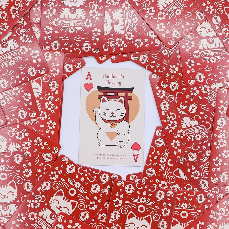 Fortune Cats Playing & Oracle Cards- Maneki Neko Deck — foto 4