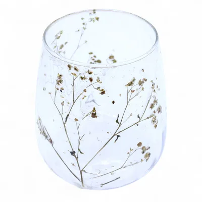 Naturale Floral Glass Vase Candela Porta Margarita - — foto 1