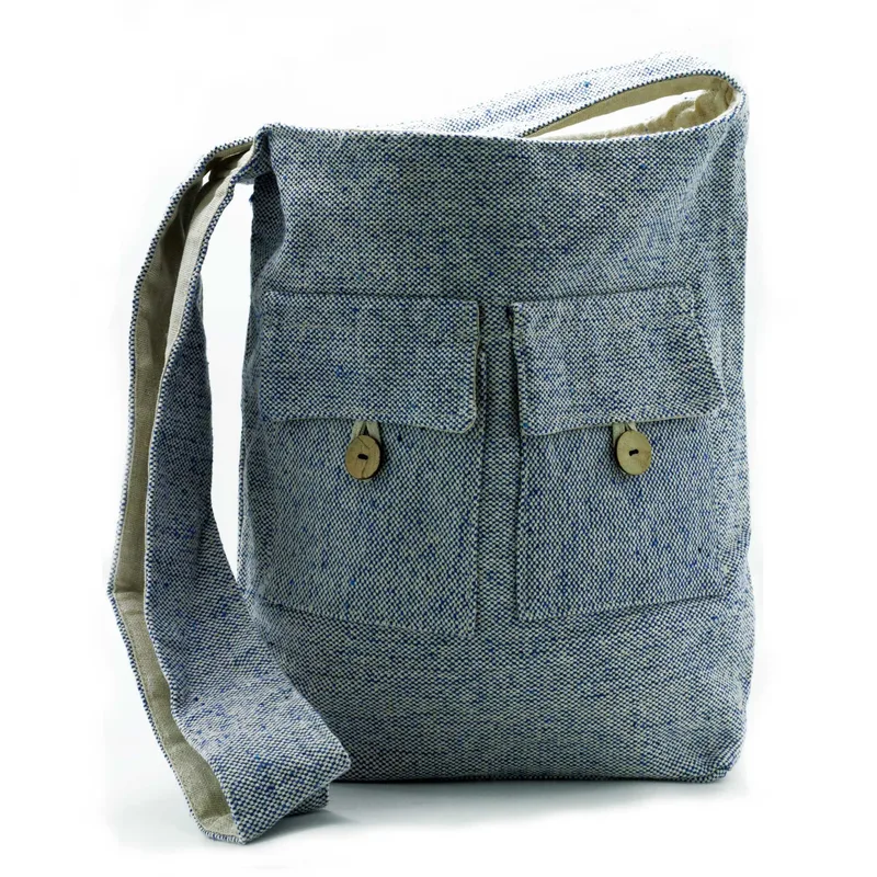 Naturale Tones Two Pocket Bags Comp Denim Large