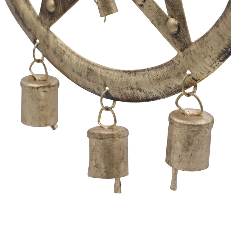 Indian Chimes Pentagon with Cow Bells 25x49cm — foto 5