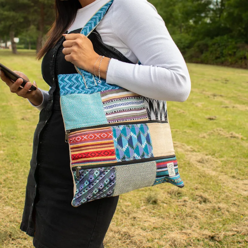 Patchwork Kathmandu Tote Bag Dhaka Design — foto 2