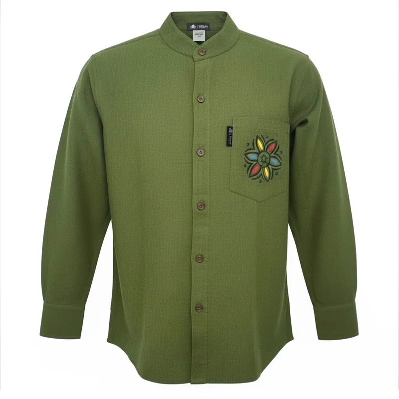 Nomad Sari Kathmandu Shirt Forest Verde XL — foto 2