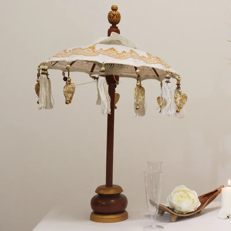 Bali Home Decor Parasol - Canvas - Oro Decor- 40cm — foto 3