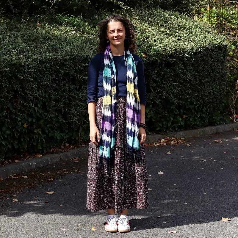 Boho Java Art Stole/Scarf - Multi Stripes - 62x200cm — foto 3