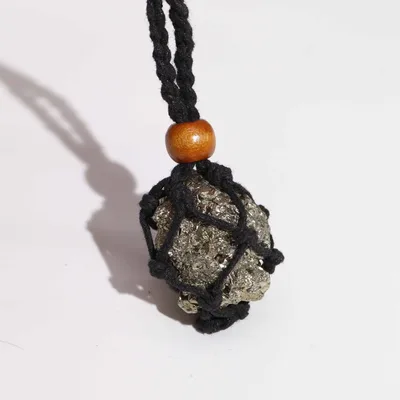 Crystal Gemstone Necklace Cord 45cm/18inch - Nero — foto 3