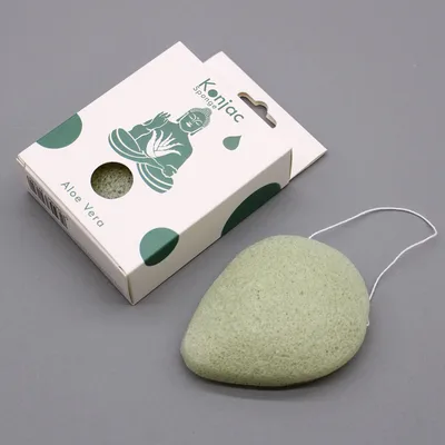 Teardrop Konjac Sponge - Aloe Vera - Healing — foto 1