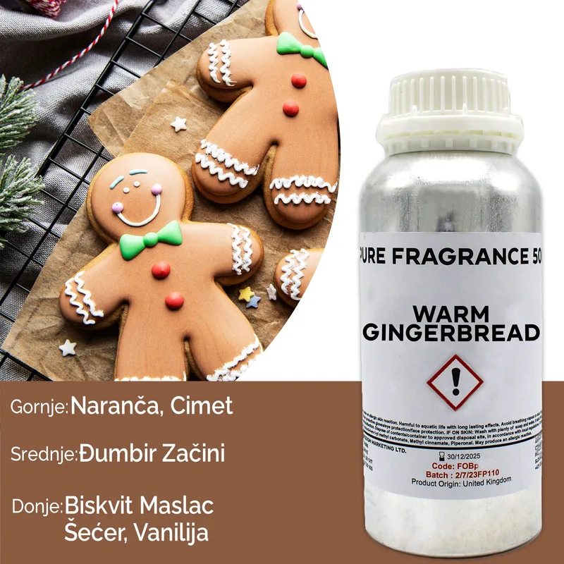 Warm Gingerbread Puro Profumo Olio 500ml — foto 4