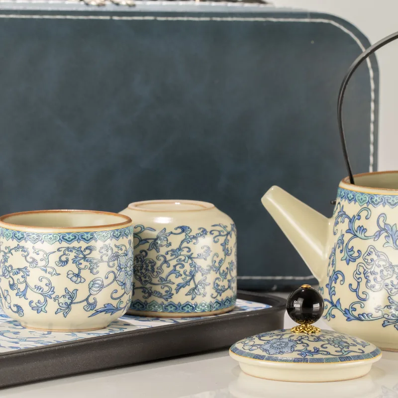Travel Teapot Set & Two Cups - China Ru Blu — foto 5