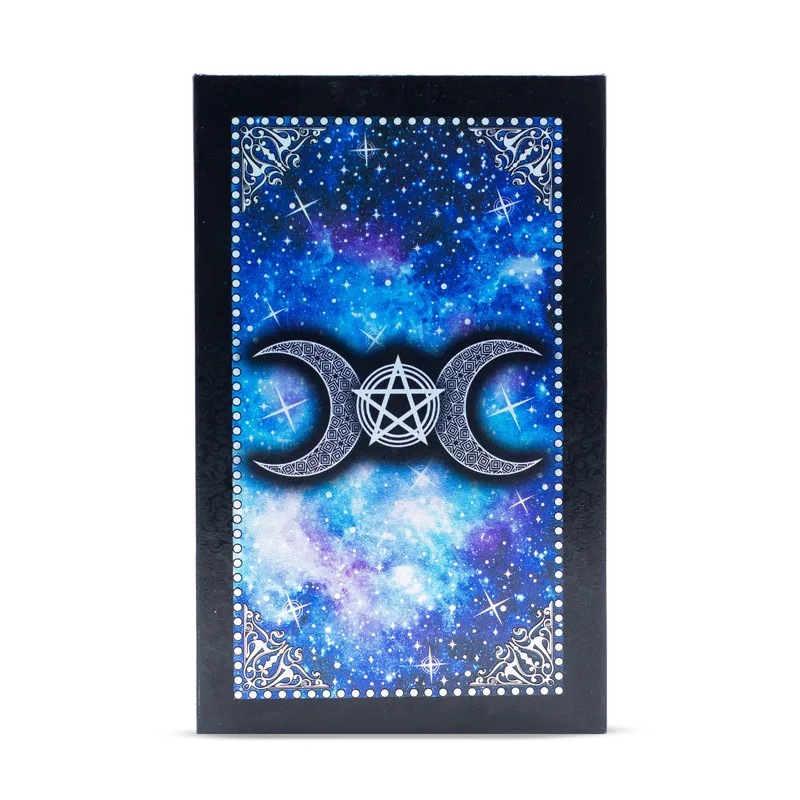 Blu Foil Tarot Card Set Moon Face with booklet — foto 2