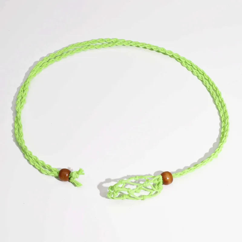 Crystal Gemstone Necklace Cord 45cm/18inch - Verde — foto 4