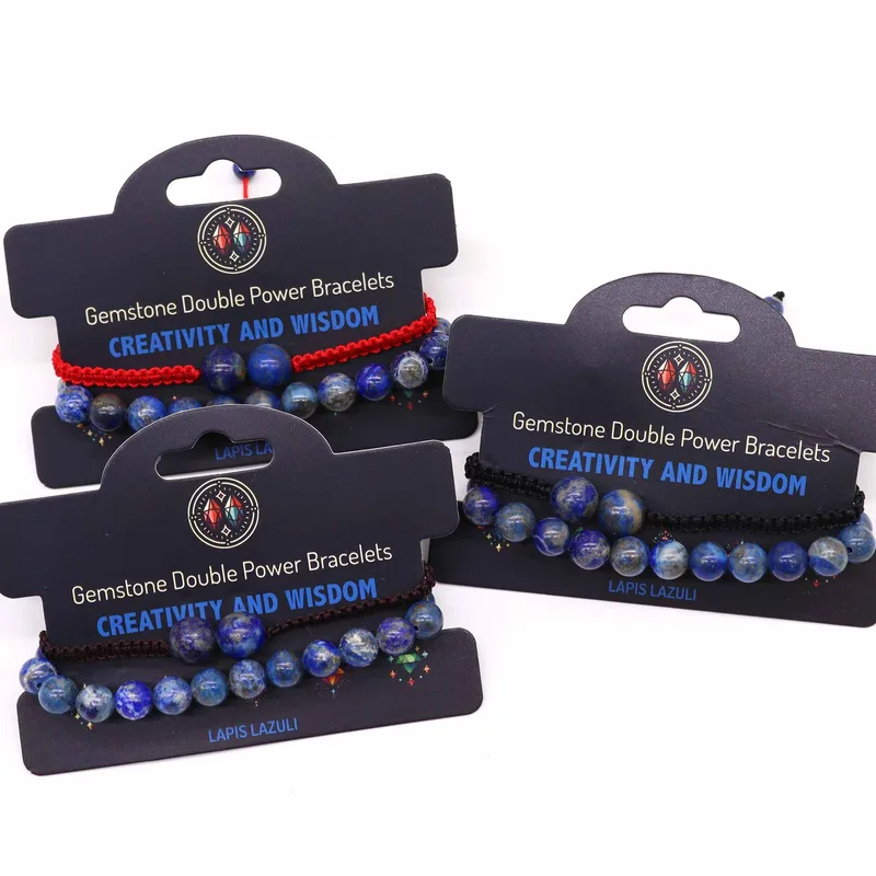 Gemstone Double Power Bracelets- Sodalite — foto 1