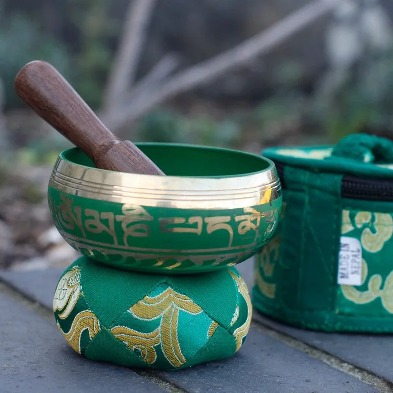 Mini Singing Bowl Gift Set Verde — foto 1