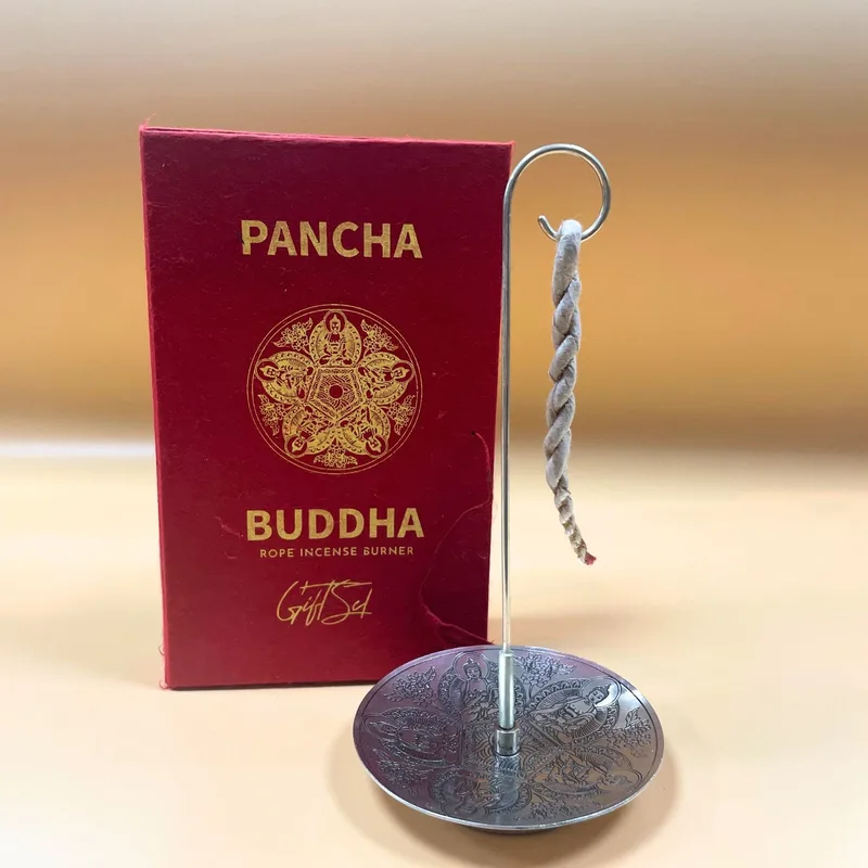 Rope Incenso and Argento Plated Porta Set Pancha Buddha — foto 5