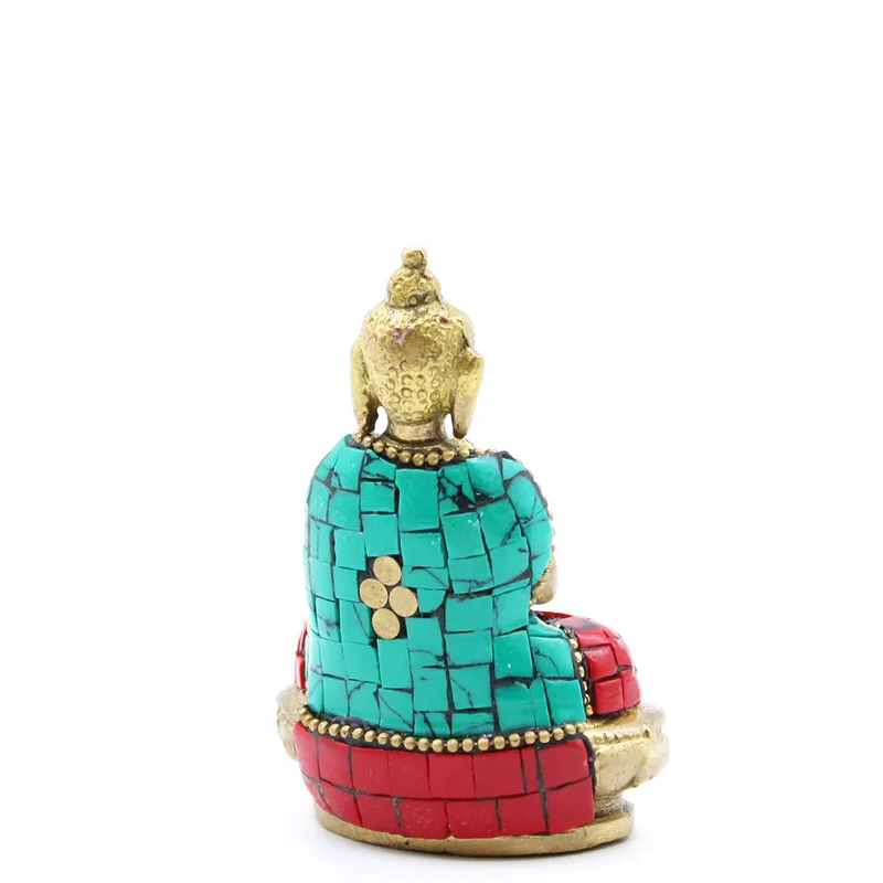 Brass Buddha Figure Blessing 7.5cm — foto 2