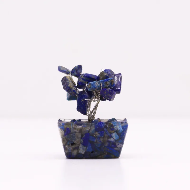 Mini Gemstone Trees On Orgonite Base - Sodalite (15 stones) — foto 2