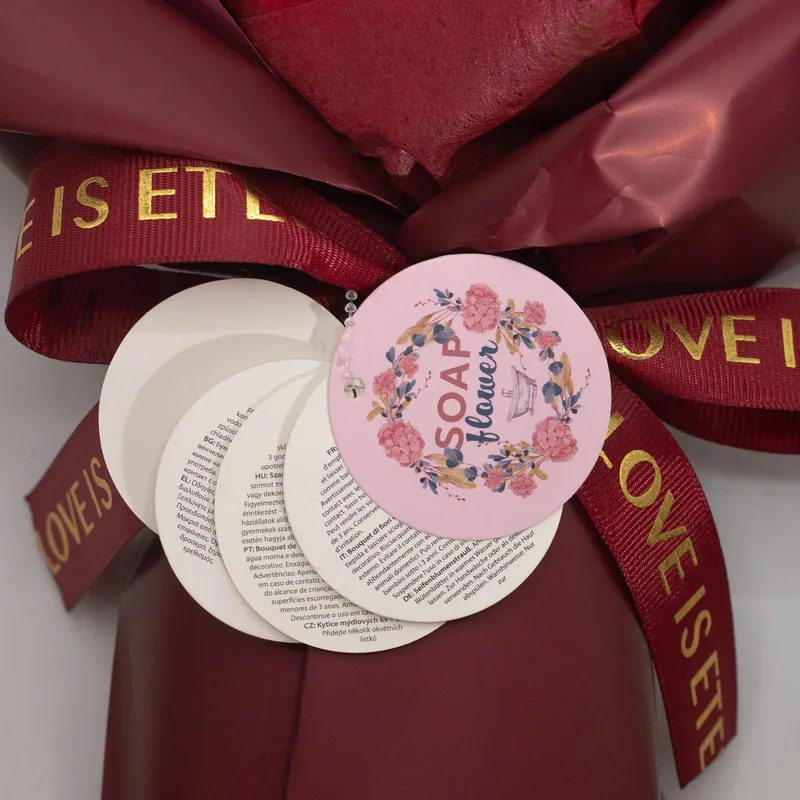 Large Red Roses Bouquet Love is Eternal Gift Card — foto 5