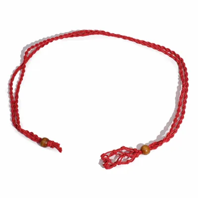 Crystal Gemstone Necklace Cord 45cm/18inch - Red — foto 1
