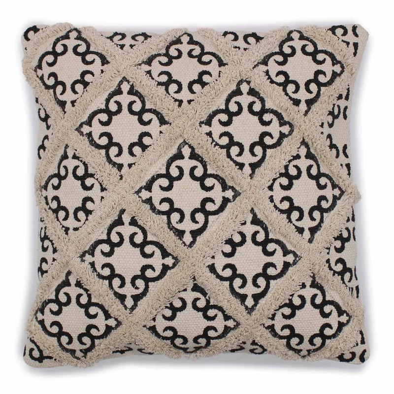 Classic Cushion Cover Lux Criss-Cross & Print 45x45cm
