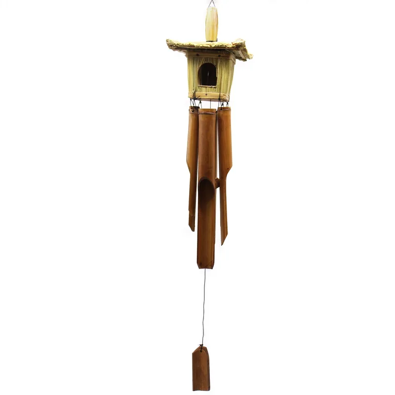 Square Seagrass Bird Scatola with Chimes 49x15cm — foto 4