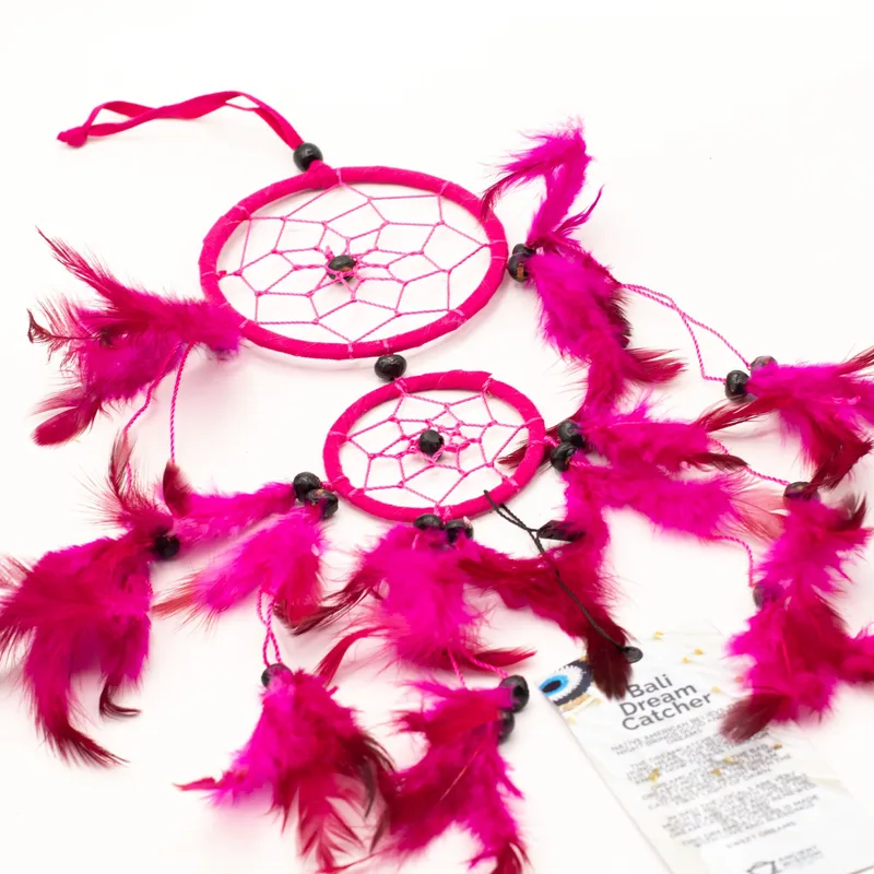 Bali Dreamcatcher - Medium Round - Turq/Pink/Purp — foto 5