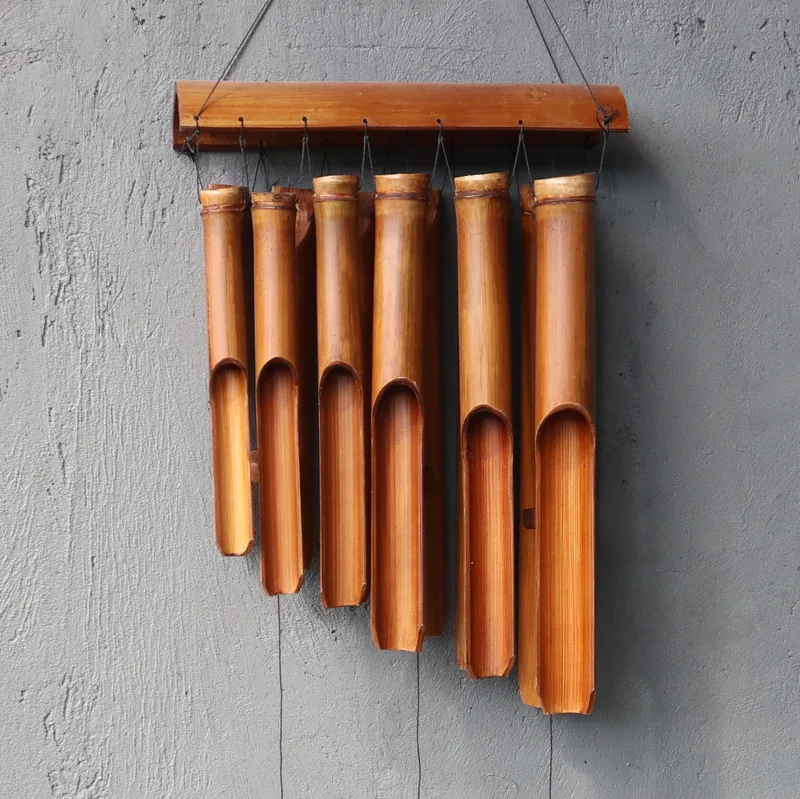 Bamboo Windchime - Naturale finish - 12 Large Tubes — foto 2