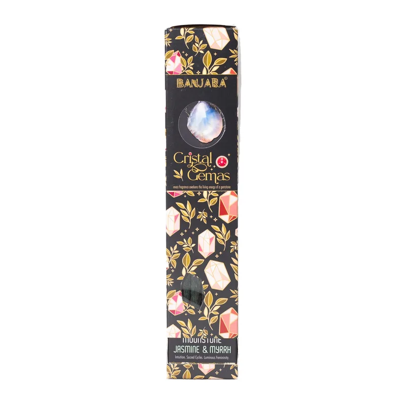 Banjara Cristal Gemas Incenso Sticks - Moonstone Gelsomino & Myrrh — foto 1