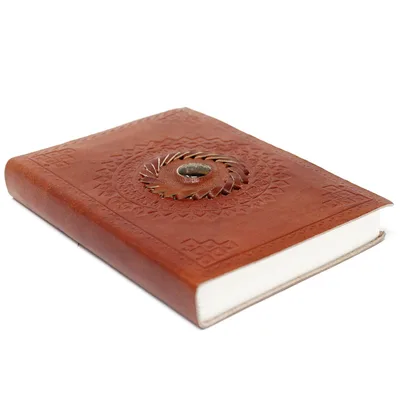 Leather Tigereye Notebook 17x12 cm — foto 1
