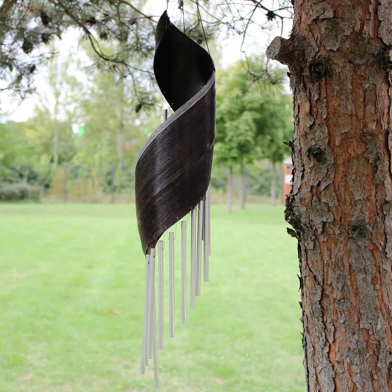 Coconut Leaf Wind Chimes - Chocolate — foto 1