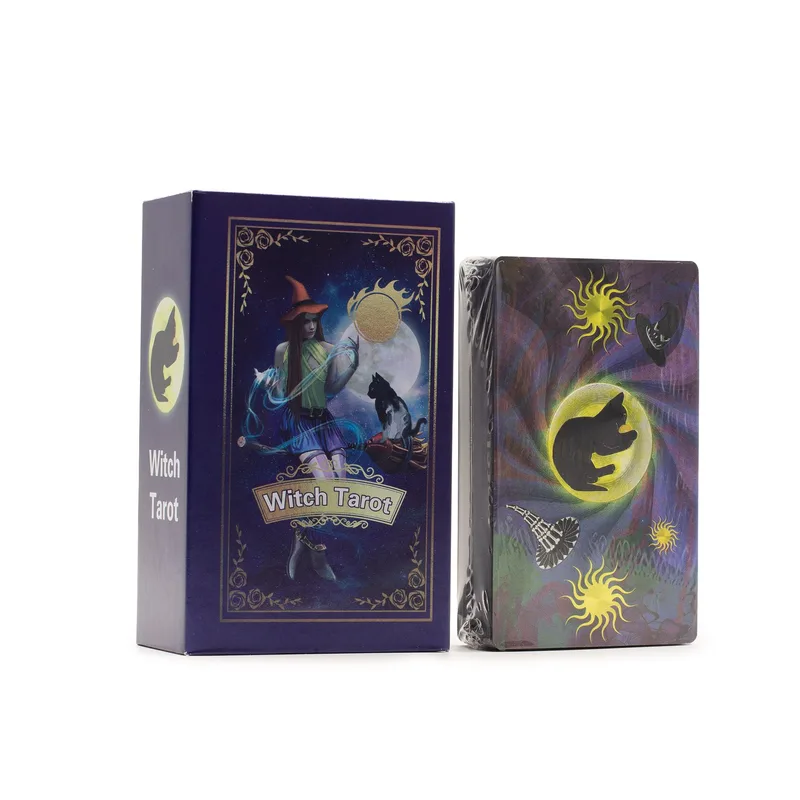 Purple Foil Tarot Card Set Witch Tarot with booklet — foto 3