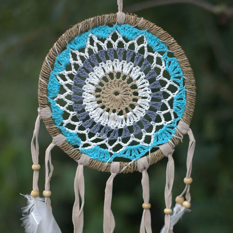 Pastel Blue Macramé Dream Catcher 16cm (asst colours) — foto 3
