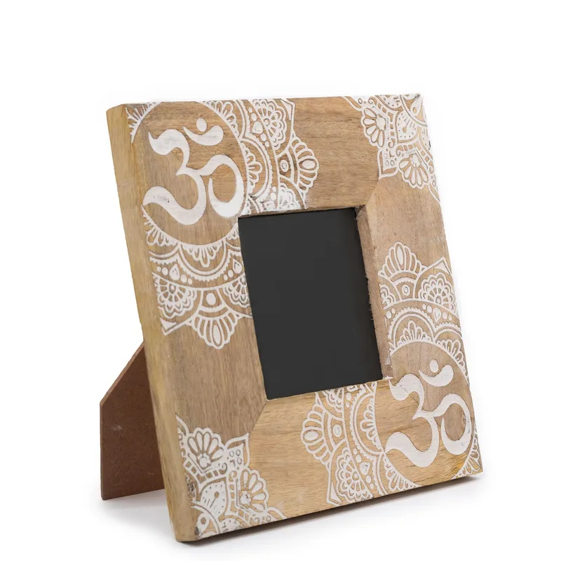 Small Mango Legno Picture Framel 20x20x2cm Mandala Bianco