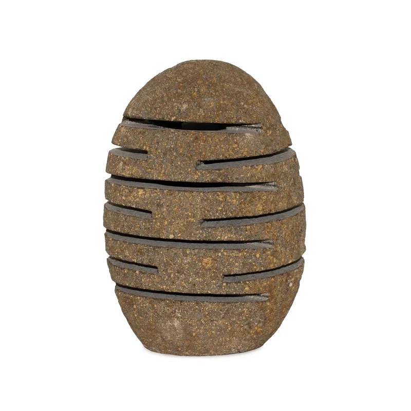 Naturale Riverstone Candela Porta Standing Stone Cut