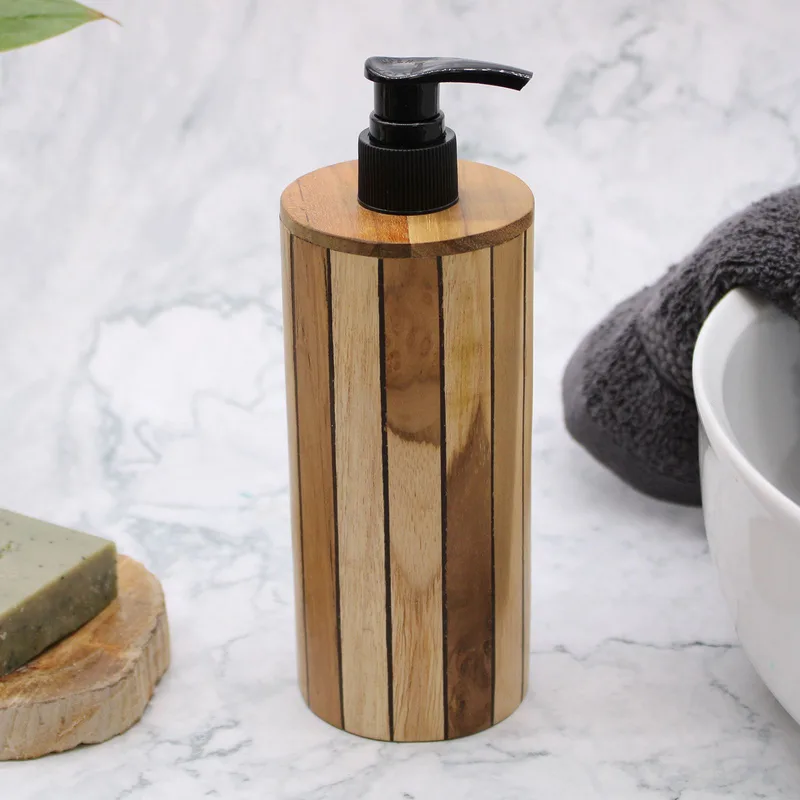 Naturale Teakwood Sapone Dispencer Round — foto 2