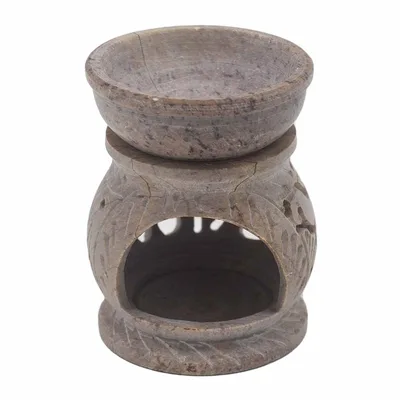 Small Soapstone Olio Bruciatore 8cm - Elephant — foto 2
