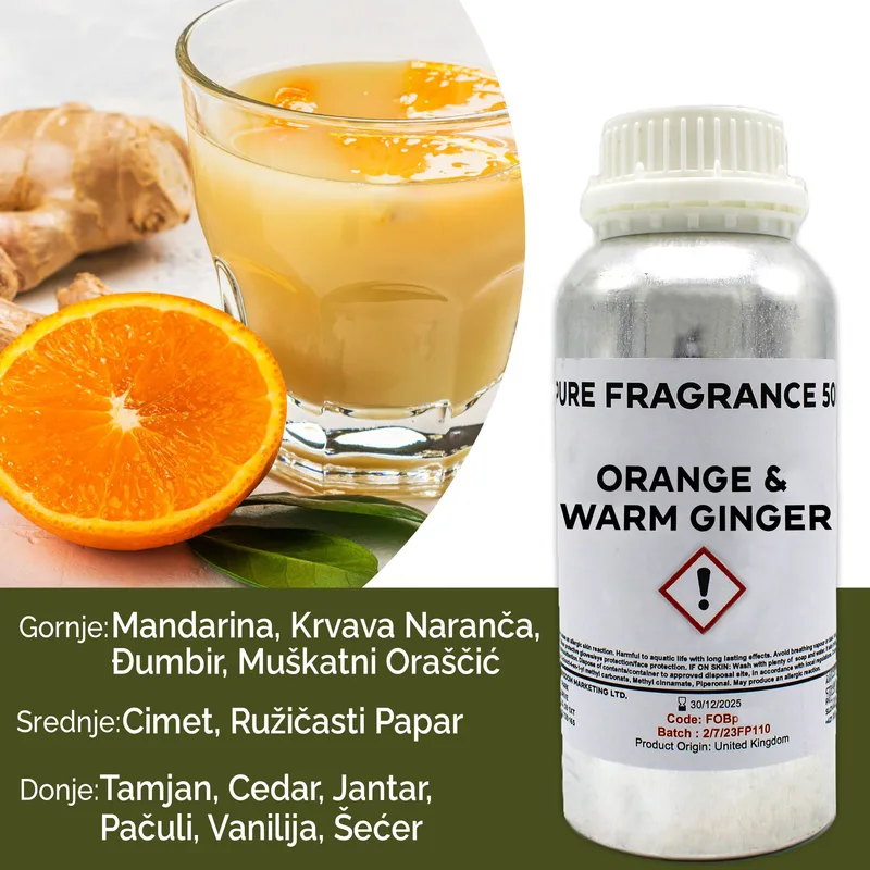 Arancia & Warm Ginger Puro Profumo Olio 500ml