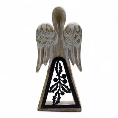 Mango Legno Angel - Whitewash with Iron Decor Cut Out — foto 5