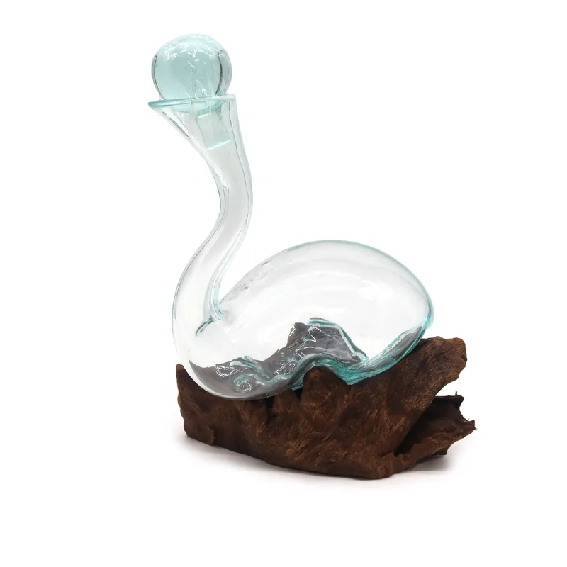 Molten Glass on Legno Wine Decanter — foto 1