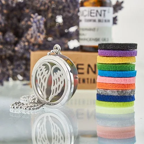 Aromatherapy Jewellery Necklace Angel Wings 30mm — foto 3