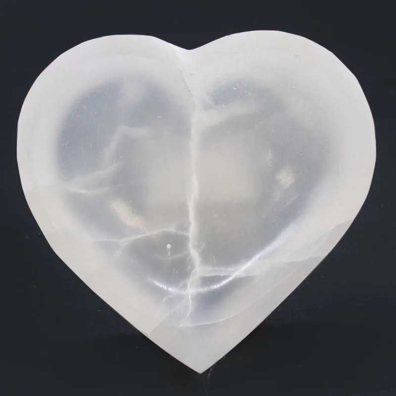 Selenite Heart Bowl 15cm — foto 2