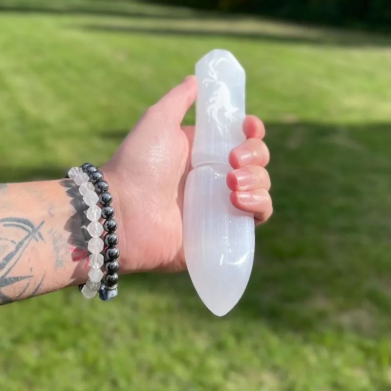 Selenite Ritual Knife Letting go of the past — foto 2
